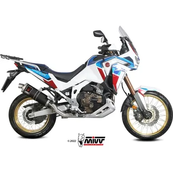 Výfuk pro motocykl Koncovka výfuku MIVV DAKAR H.079.LDKB Černá nerezová ocel H.079.LDKB