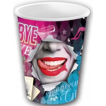 Party nádobí Kelímky HARLEY QUINN 240 ml, 6 ks