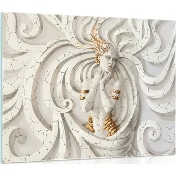 Obraz Obraz na skle SKLENĚNÝ ŽENA moderní 3D 80x60