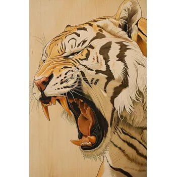 Plakát Plakát Majestátní řev tygra bez rámu 61 x 91,5 cm