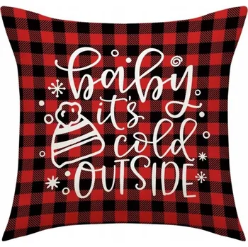 Povlak na dekorativní polštářek Povlak na polštář 45 x 45 cm vánoční motiv Boho