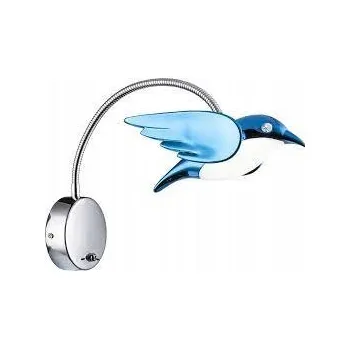 Nástěnné svítidlo Nástěnné svítidlo Globo modré, stříbrné integrovaný LED zdroj 6 W