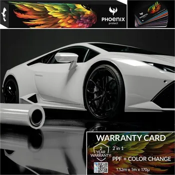 Polep vozidla Fólie PPF Phoenix Protect Změna Barvy Auta Lesklá Křídově Šedá 152cmx100cm