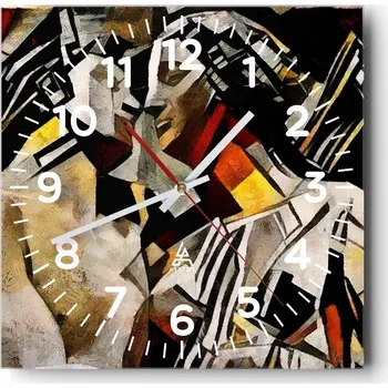 Hodiny Kuchyňské nástěnné hodiny 30x30 Láska Skleněné hodiny do obýváku Moderní Tiché