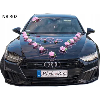 Obraz Dekorace na auto - růže, růžová