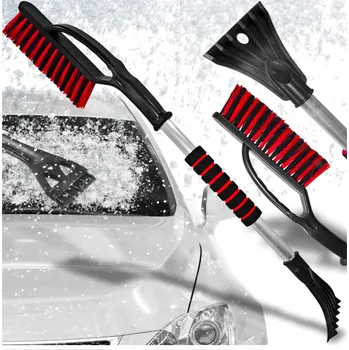Autoškrabka ŠKRABKA S KARTÁČEM NA ODSTRAŇOVÁNÍ SNĚHU Z AUTA ŠKRABKA NA OKNA TELESKOPICKÁ 2V1