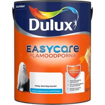barva na zeď Akrylová Barva na zeď Dulux 5 l, skandinávská bílá, matná