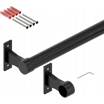 Madlo do koupelny Madlo Artest kovové černé 100 cm průměr 32 mm k přišroubování