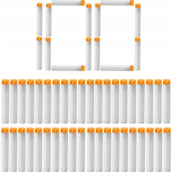 Dětská zbraň BÍLÉ ŠIPKY PRO NERF 100 KUSŮ TYPU ACCUSTRIKE PRO ODSTŘELOVAČE