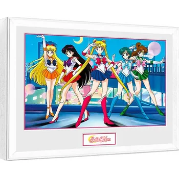Obraz Obraz na zeď - Sailor Moon - Group (White Frame)