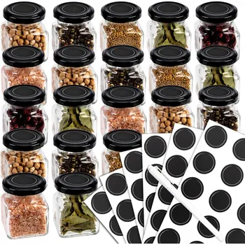 Sklenice Sklenice s víčkem Superbutelki, průměr 50 mm, 20 ks