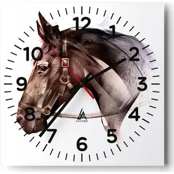 Hodiny Nástěnné hodiny do obýváku 40x40 Zvířata Bezhluczne Skleněné hodiny Tiché