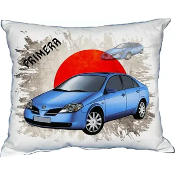 Povlak na polštářek Polštářek s osobním autem Nissan Primera (Polštářek s osobním autem )