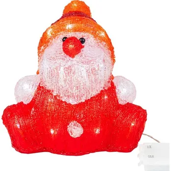 Vánoční dekorace Dekorácia MagicHome Vianoce, Santa klaus, 30 LED, časovač, akryl, 3xAA, IP44, exteriér, 24x21x24 cm