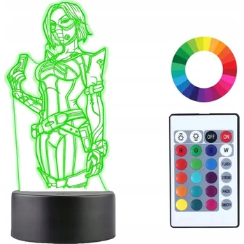 Lampička Noční lampa Plexido vícebarevná