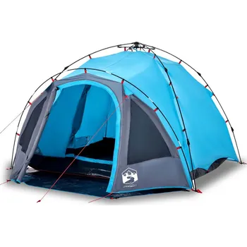 Stan OMAXI Kempingový stan kupole pro 3 osoby modrý rychloupínací 475762
