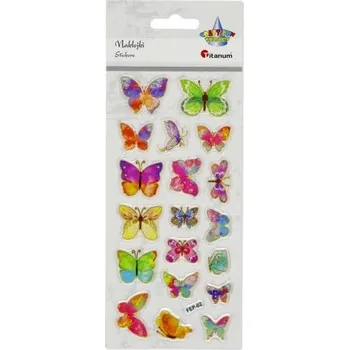 samolepka TITANUM: Vypouklé Samolepky s epoxidovou pryskyřicí - motýli