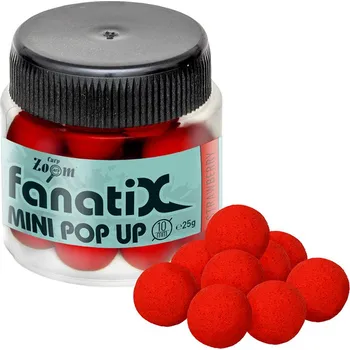 Boilies Carp Zoom Fanati-X Pop Up Boilies - Jahoda Průměr: 10 mm, Hmotnost: 25 g
