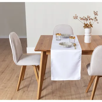 ubrus Běhoun na stůl Runner 40x150 bílý polyester VitalHome Portugalsko