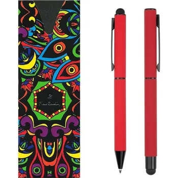 Sada psacích potřeb PIERRE CARDIN CELEBRATION sada kuličkové pero + roller, červená