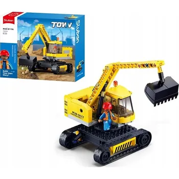 ostatní stavebnice STAVEBNICE SLUBAN B1196 Rýpadlo-nakladač Town 152 Dílů STAVEBNÍ VOZIDLO STAVBA
