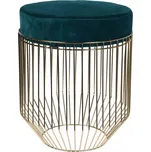 Modrá čalouněná Taburet Intesi