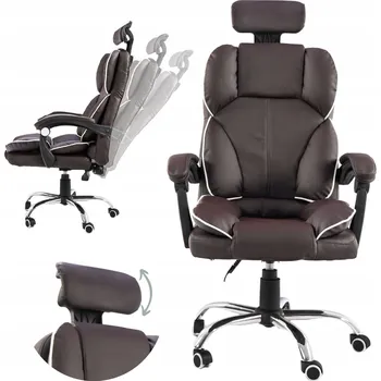 Otočná kancelářská židle Artnico hnědá