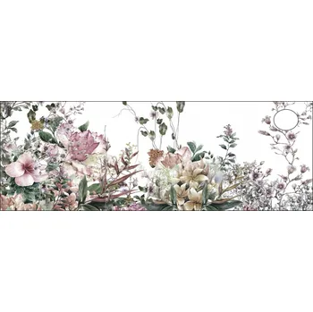 Psací stůl Podložka na stůl / psací stůl Hubdeco s květinami, 142 x 50 cm