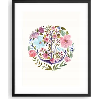 Obraz Foto obraz plakát na zeď v černém rámu 40x50 kotva plakáty do obýváku