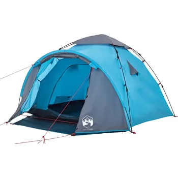 Stan OMAXI Kempingový stan kupole pro 3 osoby modrý rychloupínací 475809