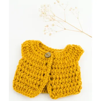 Doplněk pro panenku Vesta z vlny Paola Reina 34 cm, hnědá