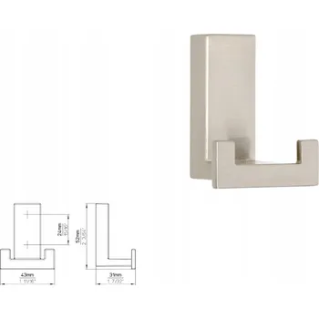 Věšák Nábytkový věšák SIRO 2435/ZN21, vzhled nerezové oceli