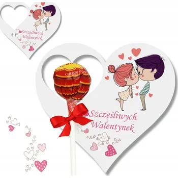 SRDCE NA LÍZÁTKO DÁREK NA ŠKOLNÍ VALENTÝN UPOMÍNKA PŘÍVĚSEK NA LÍZÁTKO