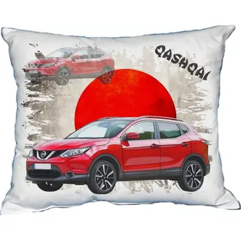 Povlak na dekorativní polštářek Polštářek s osobním autem Nissan Qashqai (Polštářek s osobním autem )