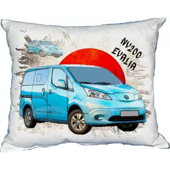 Povlak na dekorativní polštářek Polštářek s osobním autem Nissan NV200 Evalia (Polštářek s osobním autem )