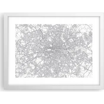 Obraz Obraz plakát v bílém rámu do obýváku 40x30 foto plakáty na zeď s motivem města