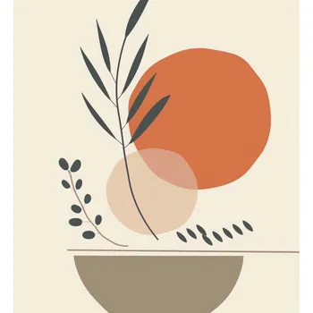 Plakát Plakát Země a Rostliny bez rámu 30 x 30 cm