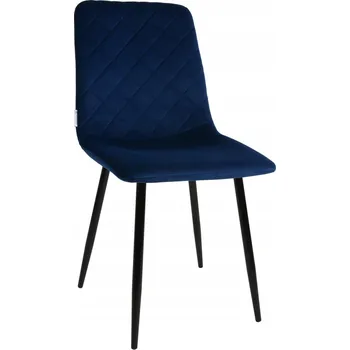 Jídelní židle Židle Dankor Design Vita, sametová látka, tmavě modrá (velur)