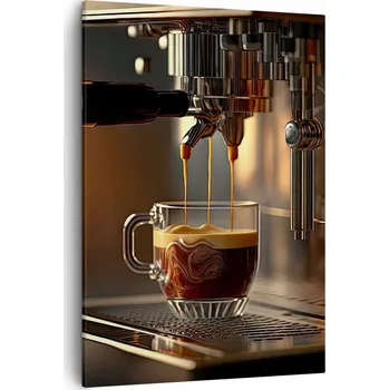 Obraz Obraz na plátně do obývacího pokoje ložnice 50x70 káva foto obrazy na zeď canvas