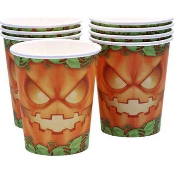 Party nádobí Papírové Kelímky na Halloween 200 ml 8 ks
