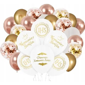 Balónek BALÓNKY dekorace na PŘIJÍMÁNÍ rose gold SVATÉ PŘIJÍMÁNÍ