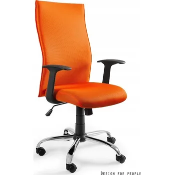 Křeslo BLACK on BLACK - kancelář/pracovna ORANŽOVÉ