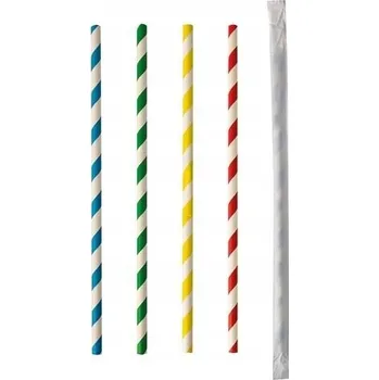 Jednorázové nádobí Papírová Brčka Papstar 100 ks