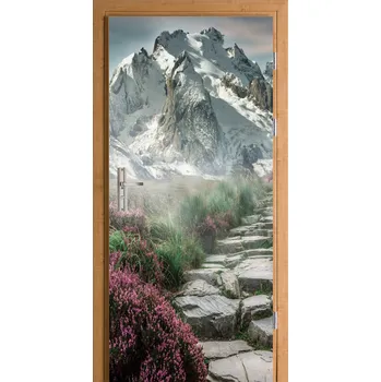 Fototapeta Samolepka na dveře samolepicí na hory, cesta, vrchol