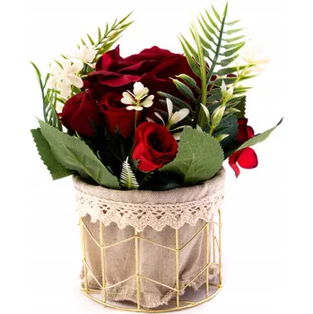 umělá květina Květina v květináči - rostlinná kompozice (různé druhy)