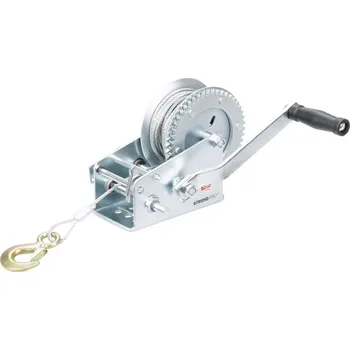 Stavební technika Naviják Strend Pro HW-100-1350, račňový, ručný, lano 10 m, 5 mm, max. 1350 kg