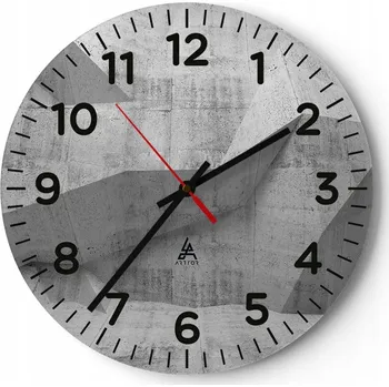 Hodiny Kuchyňské nástěnné hodiny 30x30 Abstrakce Moderní skleněné hodiny Tiché