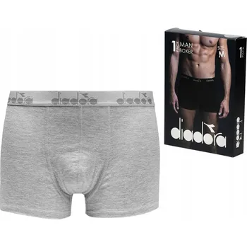 Pánské spodní prádlo Pánské boxerky slipy DIADORA bavlna XXL šedé