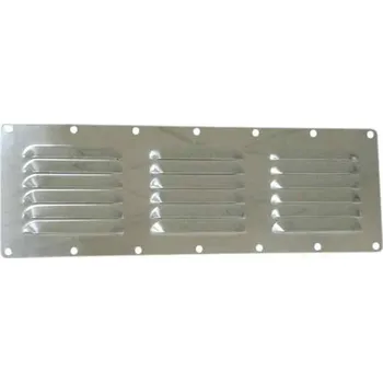 Větrací mřížka Nerezová větrací mřížka, rozměr 340 x 116 mm