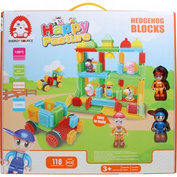ostatní stavebnice Vzdělávací stavebnice ježci velké prvky farma 118 dílů